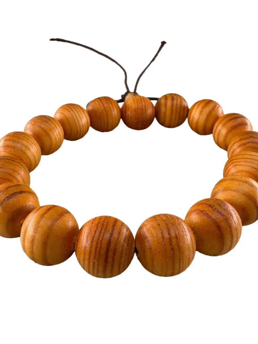 Natural Imperial Blood Dragon Wood Bead Bracelet 12mmx17 Wooden Prayer 11.2g
